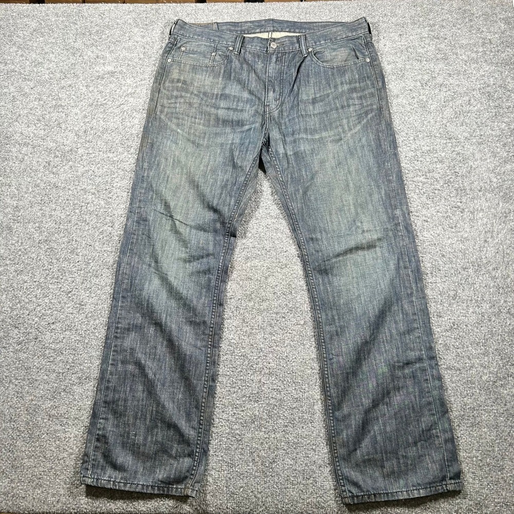 Levi's Jeans Mens Size 36x32 Blue 559 Relaxed Straight Cotton Denim Dark Wash